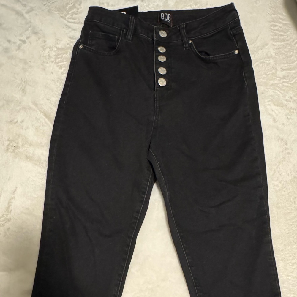 BDG Girlfriend High-Waisted Black Jeans